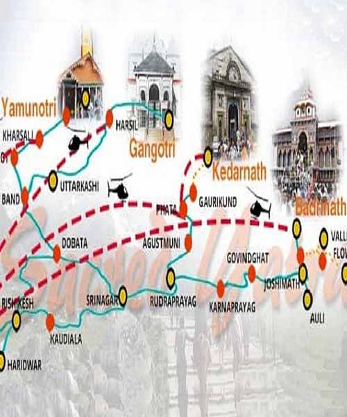 Chardham Route Map 2026